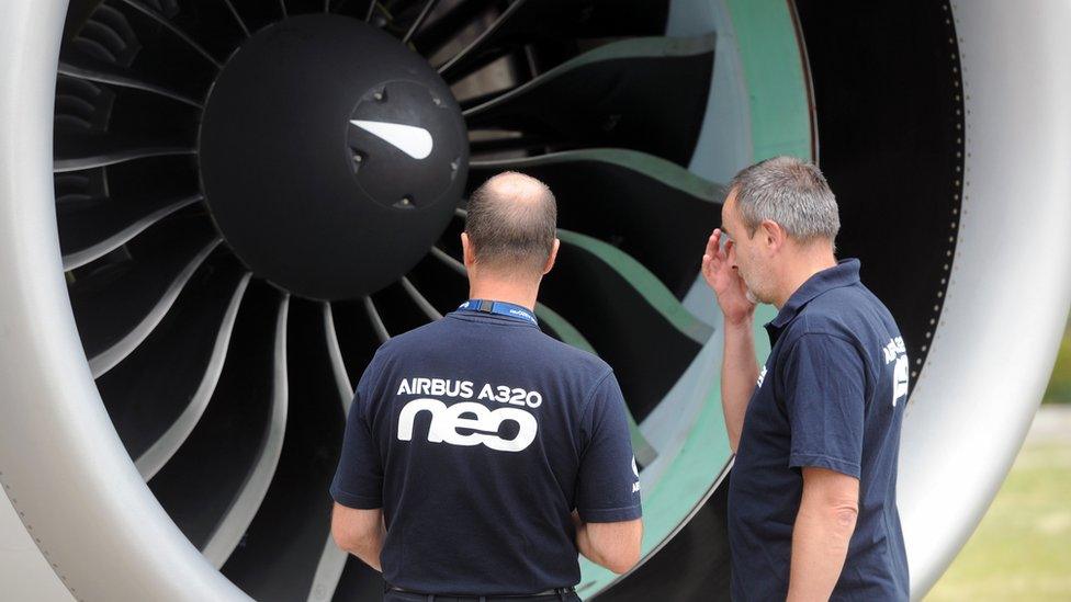 New Airbus plane on show near Toulouse, 1 Jul 14