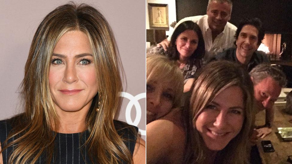 Jennifer Aniston with her Instagram selfie