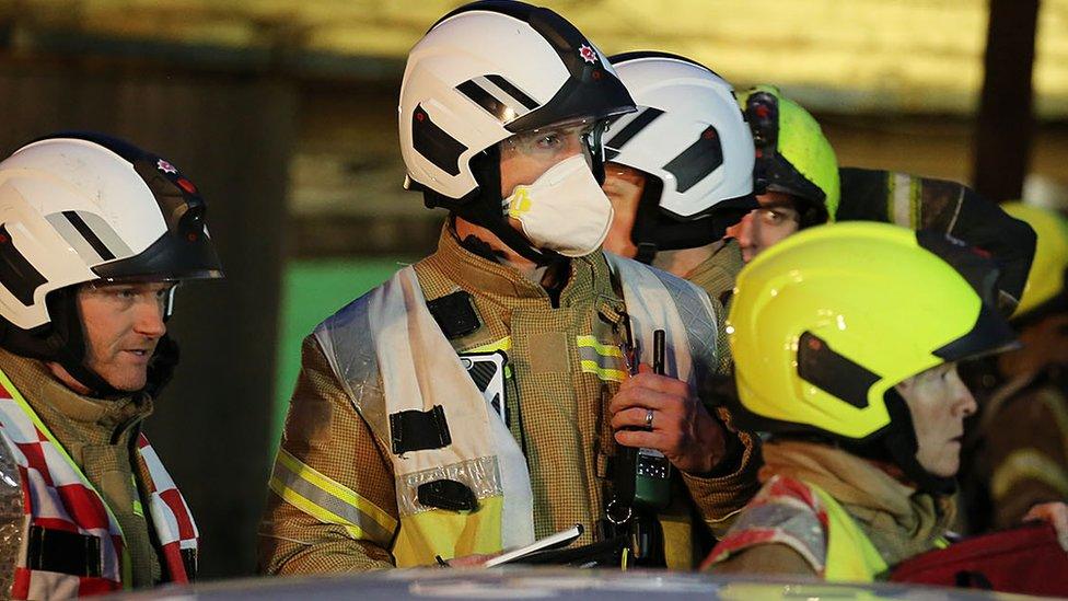 Fire at industrial unit on Frogmore Road