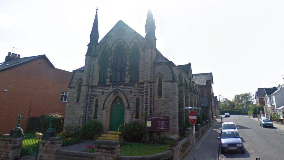 Streetview of the church from 2009