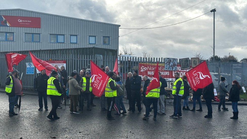 Sunderland striking staff