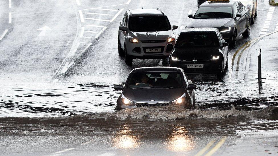 The Stockman's Lane underpass is flooded