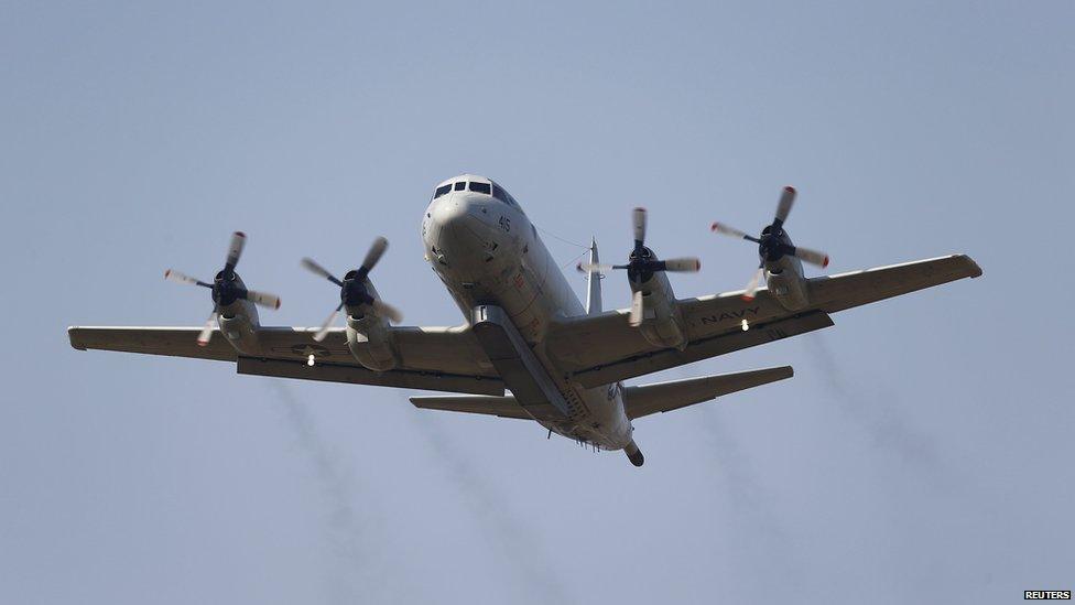 A US Navy P-3 Orion maritime patrol aircraft takes off from Incirlik airbase in the southern city of Adana, Turkey, 3 August 2015