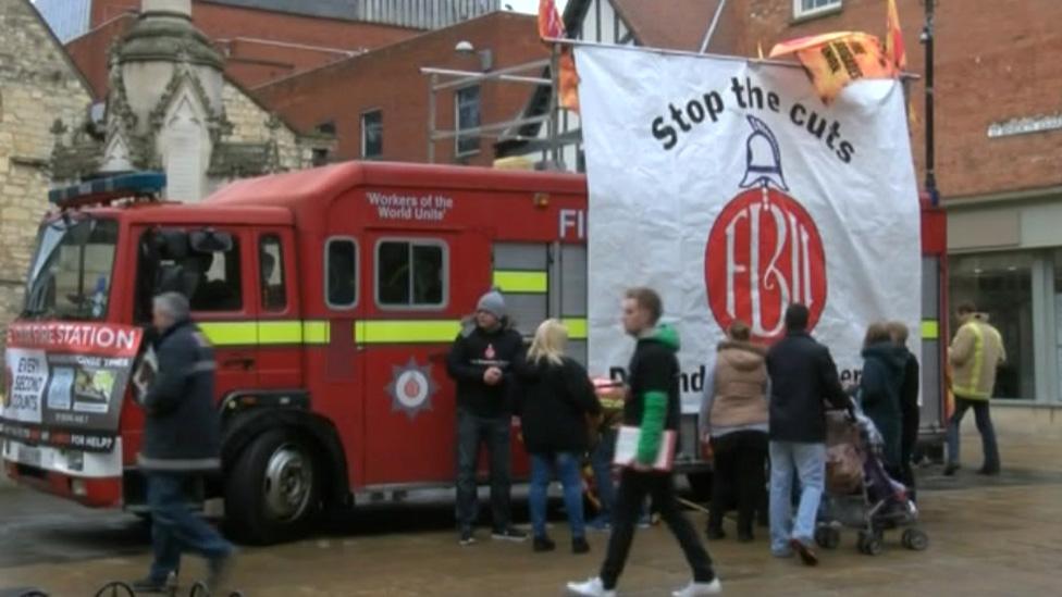 FBU protest