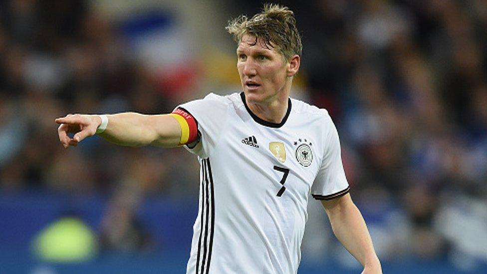 Manchester United and Germany midfielder Bastian Schweinsteiger