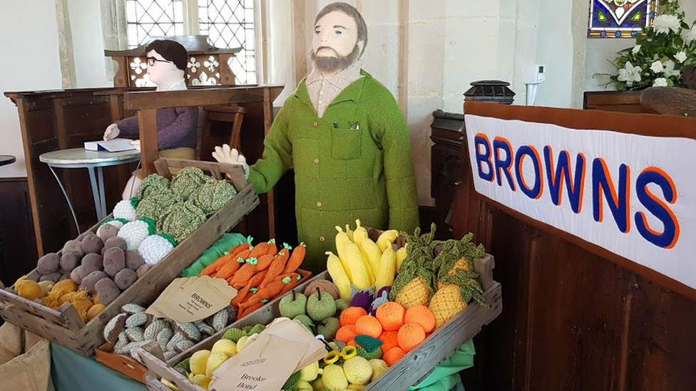 Knitted greengrocer