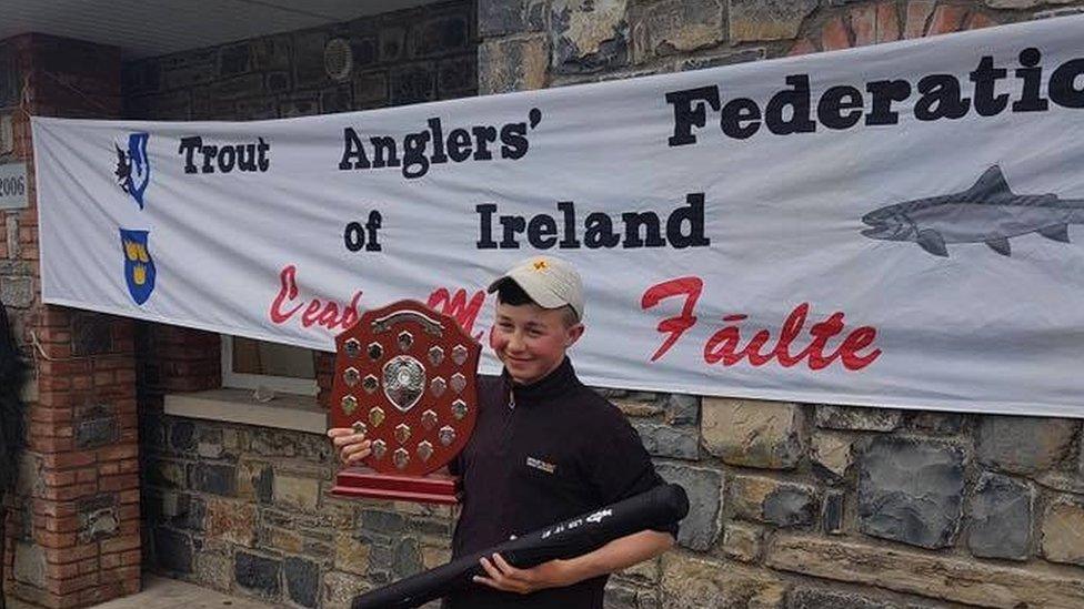 Stephen Coulter poses with a TAFI trophy