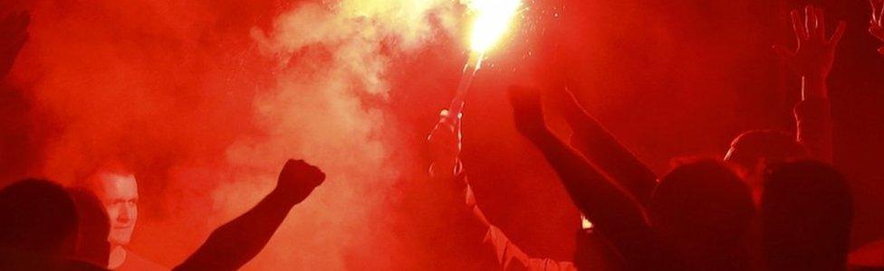 Fans with a flare in Lille