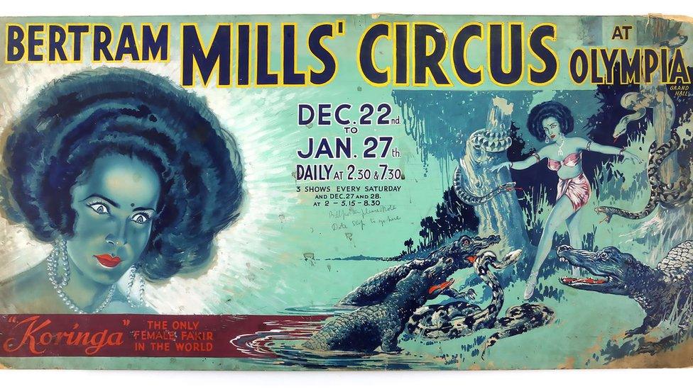 A poster of Bertram Mills Circus