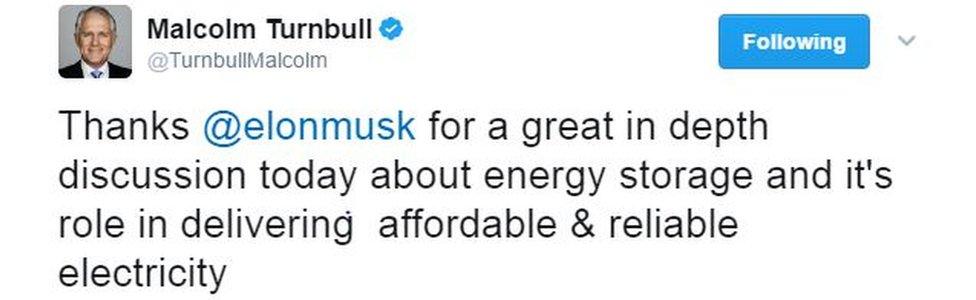 Thanks @elonmusk for a great in depth discussion today about energy storage and it's role in delivering affordable & reliable electricity