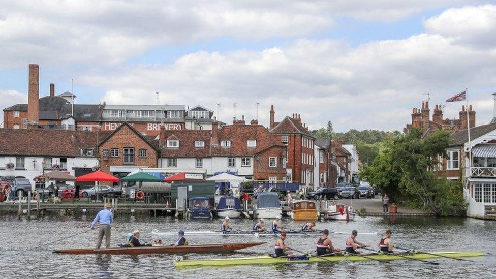 Rowers after race