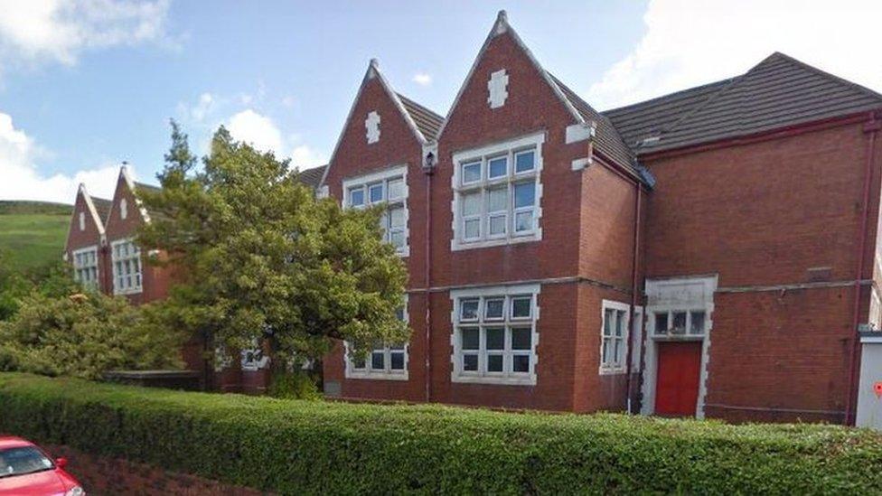 The former Glan Afan Comprehensive School