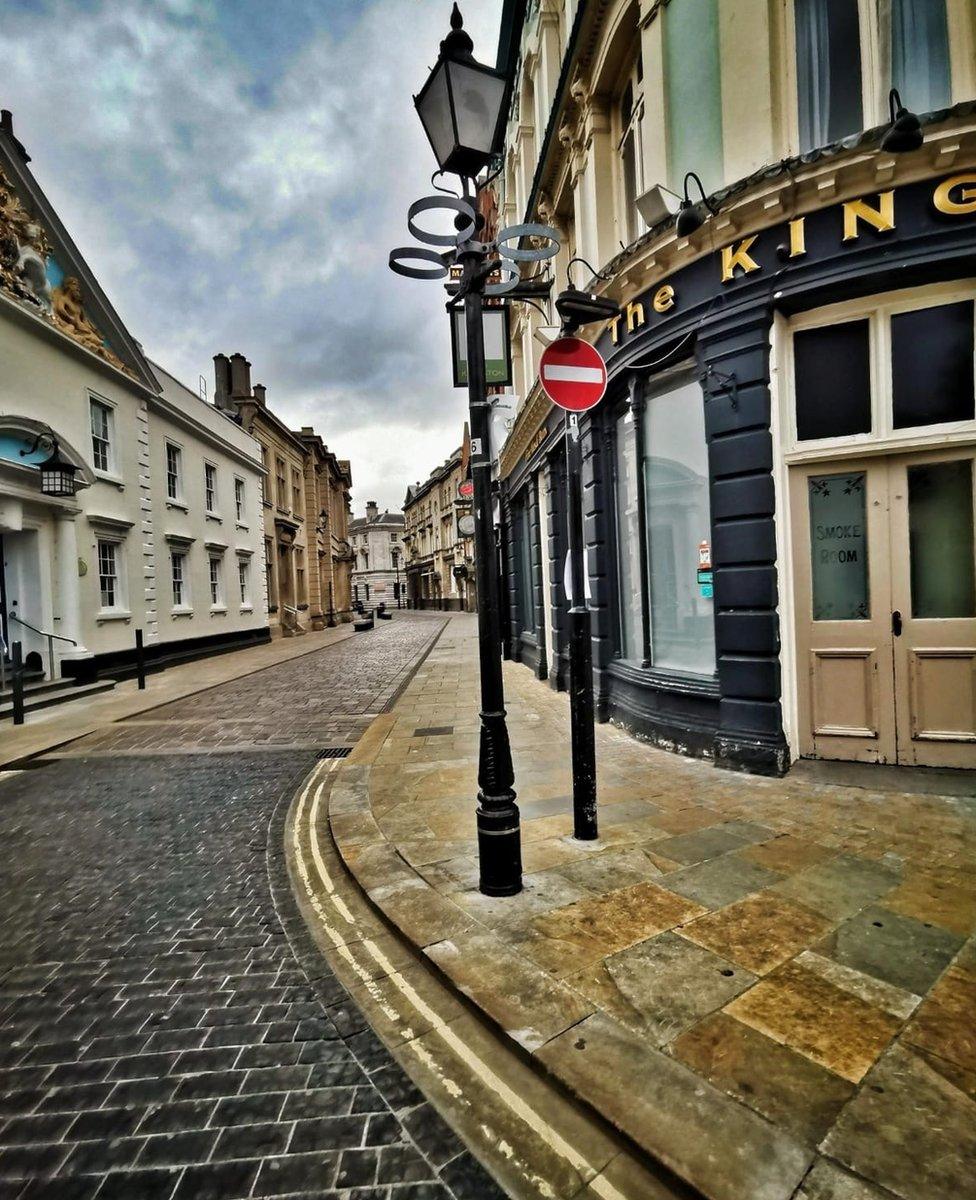 Empty street in Hull