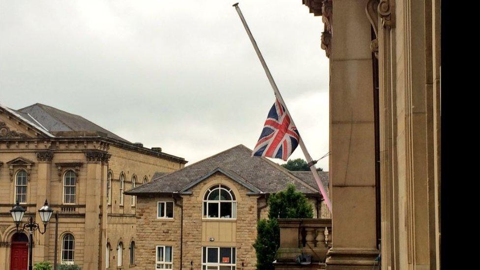 Flag at half-mast