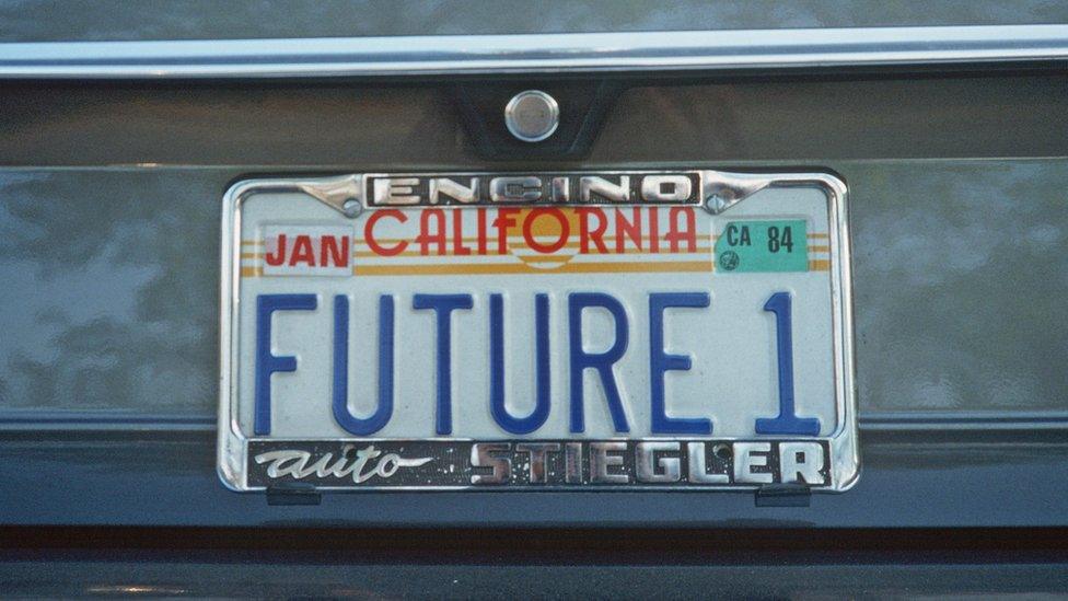 California vanity license plate