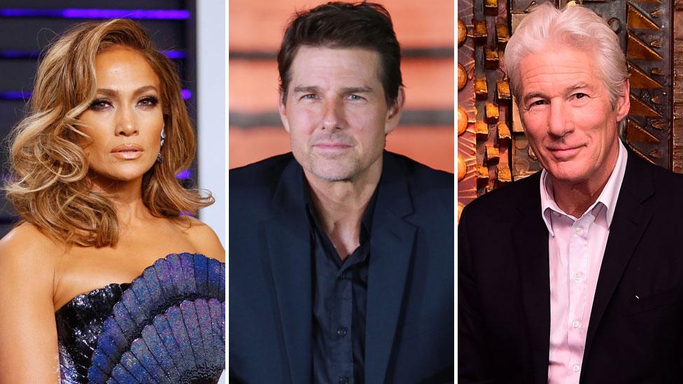 Jennifer Lopez, Tom Cruise and Richard Gere