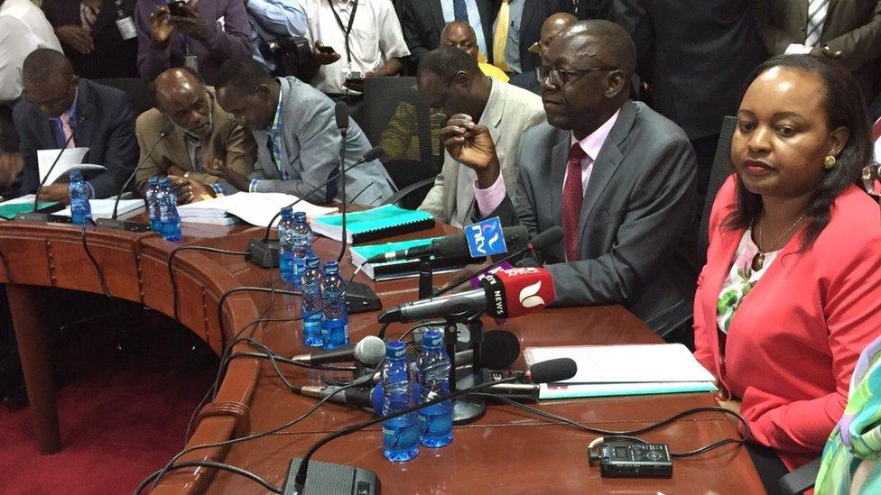 Anne Waiguru in parliament