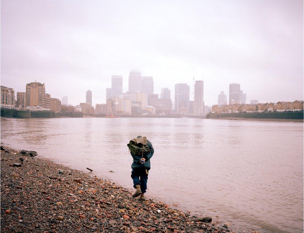 Walking beside the Thames