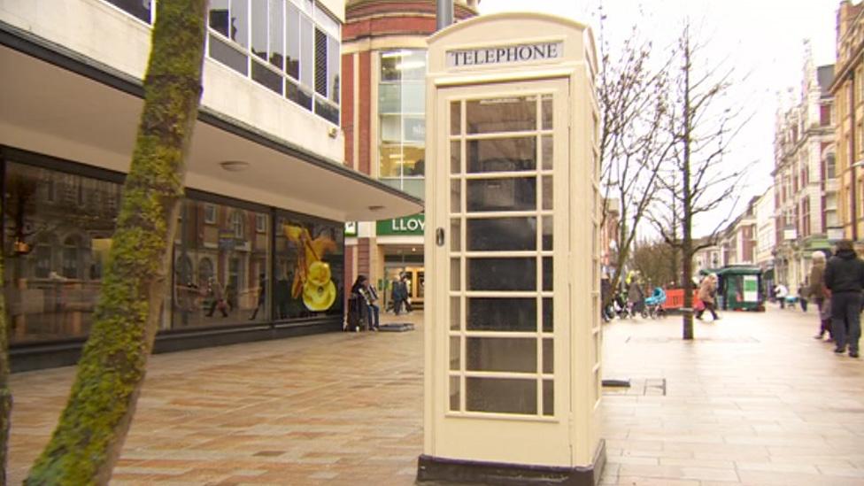 K6 phone box on street