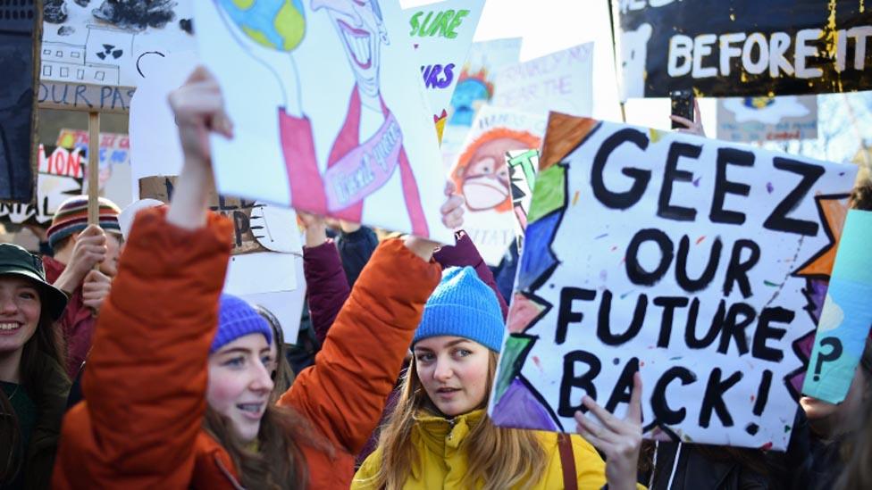 Climate protest in Edinburgh