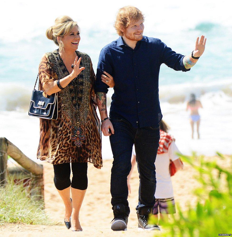 Ed Sheeran and Emily Symons