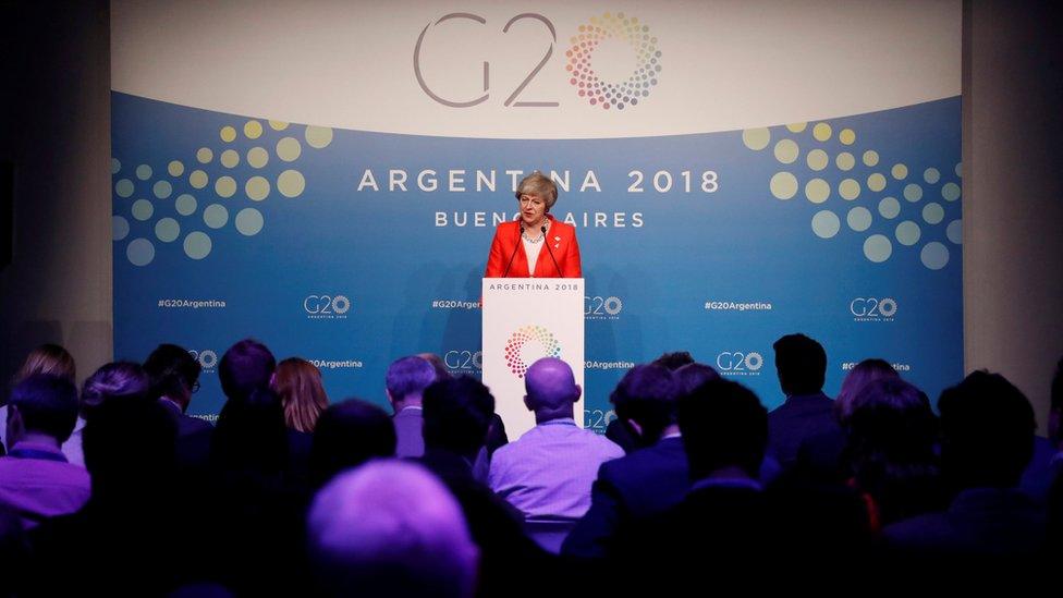 Theresa May in Argentina