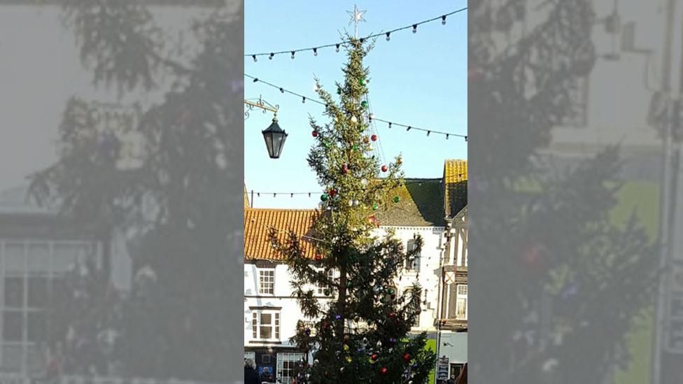 Christmas tree in Grimsby