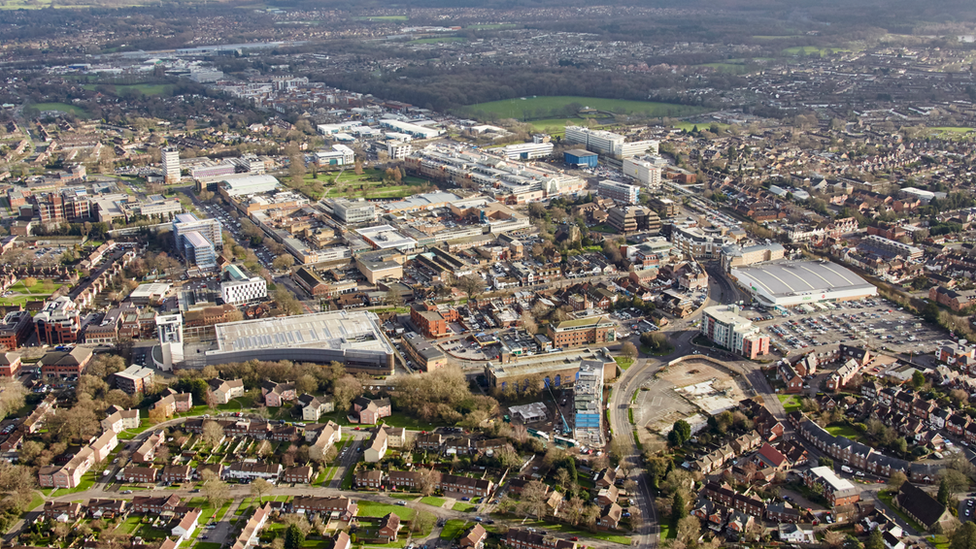 Crawley from the air