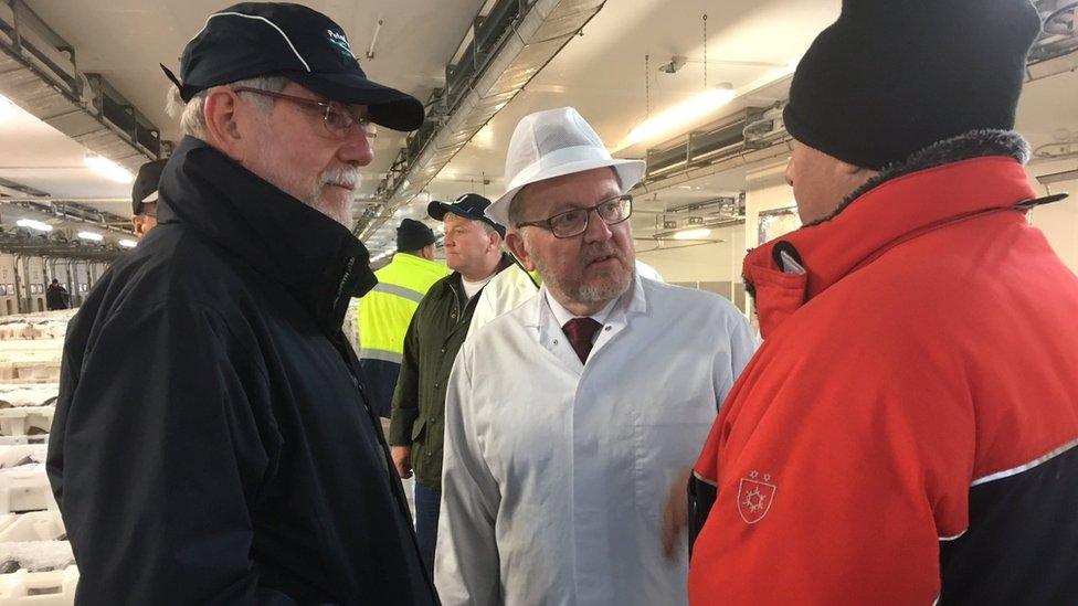 David Mundell meeting fishermen