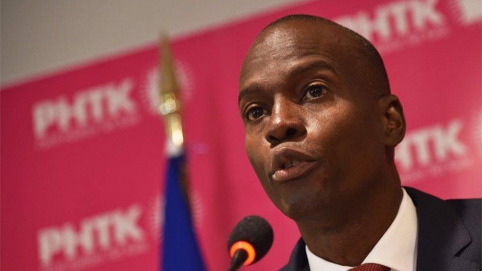 Presidential candidate Jovenel Moise speaks during a press conference in the commune of Petion Ville, Port-au-Prince, Haiti on January 18, 2016.