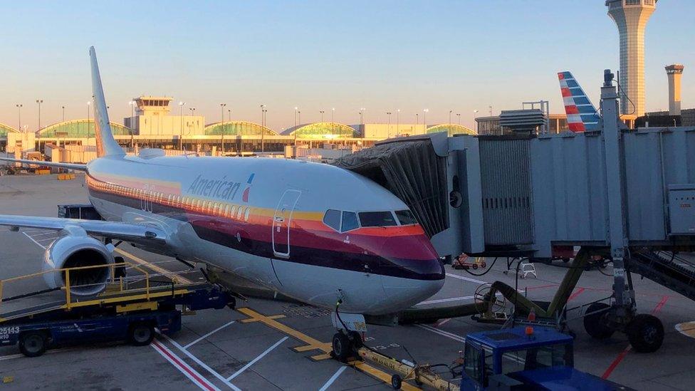 File photograph of American Airlines plane