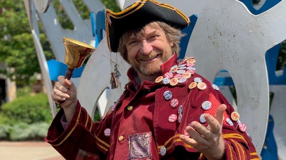 Town crier Philip Harrison