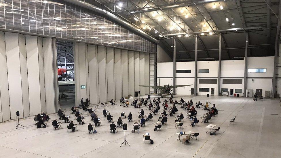 Cambridgeshire County Council meeting at Duxford IWM