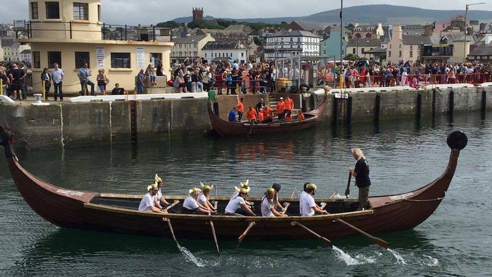 Viking longboats