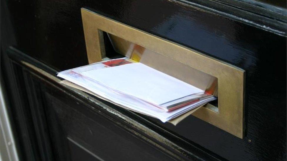 Post in letter box