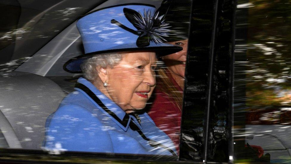 The Queen at Crathie Church