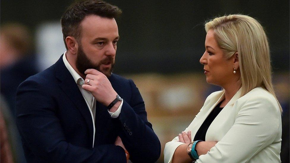 Colum Eastwood and Michelle O'Neill