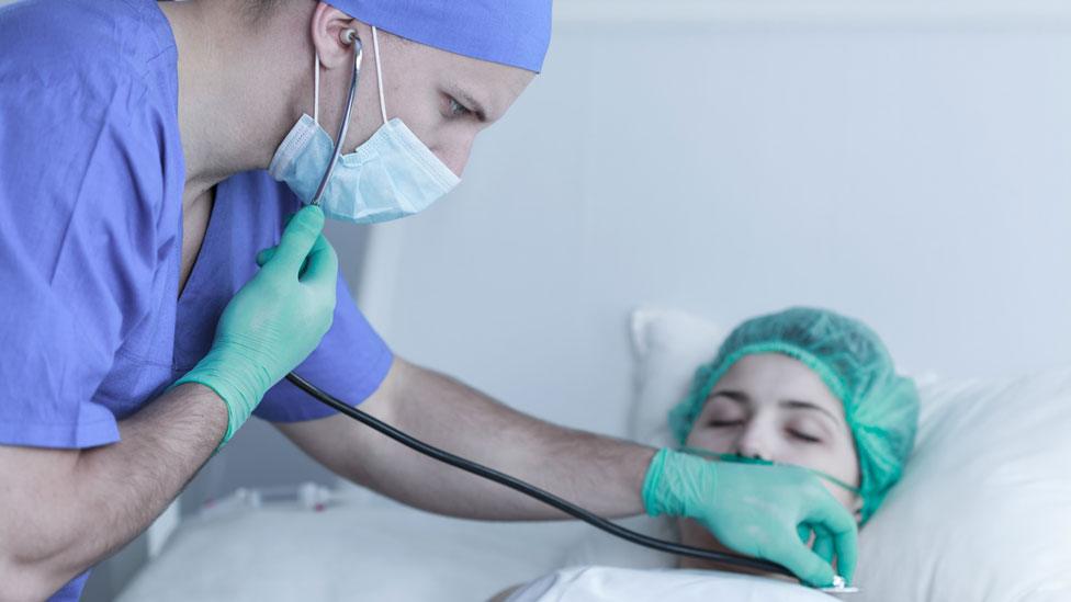 Stock image of hospital treatment