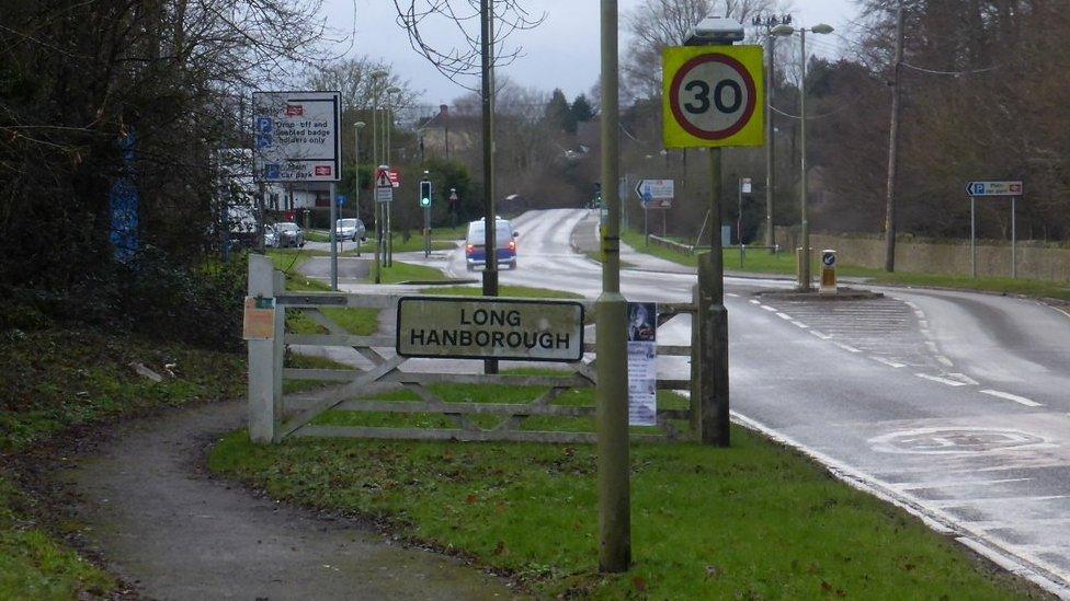 Long Hanborough sign