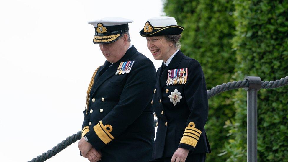 Princess Anne at Memorial Day commemorations