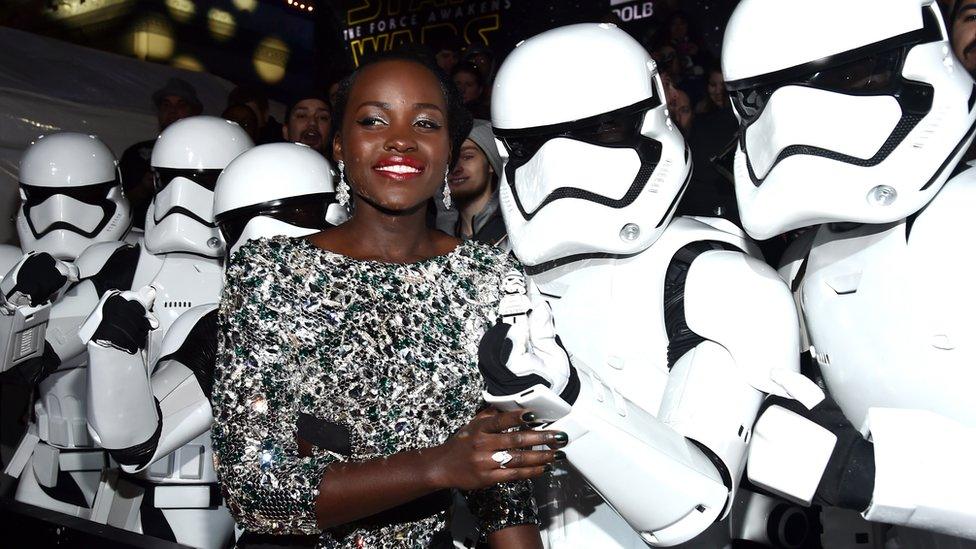 Actress Lupita Nyong"o attends the World Premiere of Â"Star Wars: The Force AwakensÂ