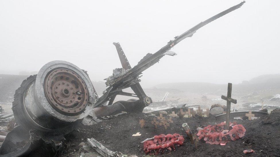 Team working at crash site