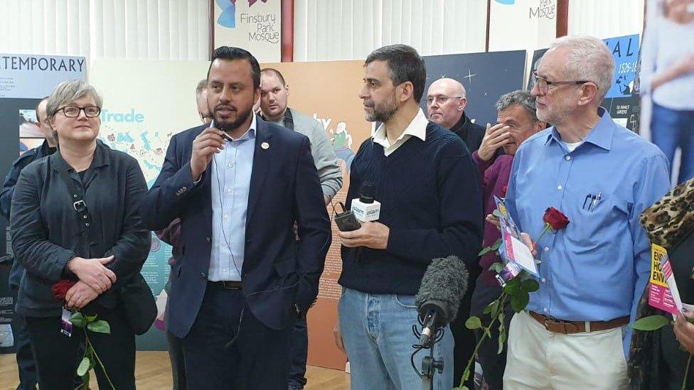 Jeremy Corbyn at Finsbury Park mosque