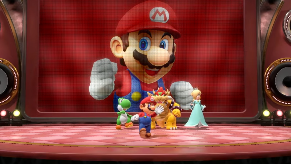 Screenshot of Mario game