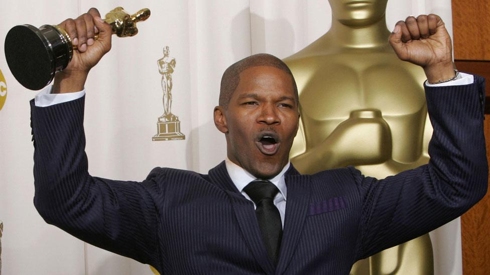 Jamie Foxx at the 2005 Oscars