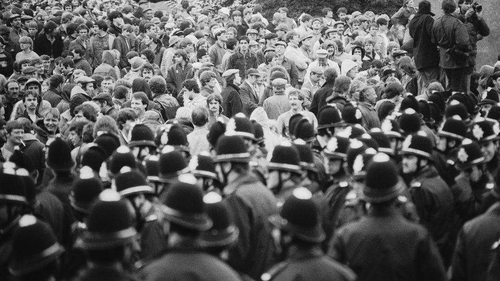 Miners strike at Orgreave, 1984