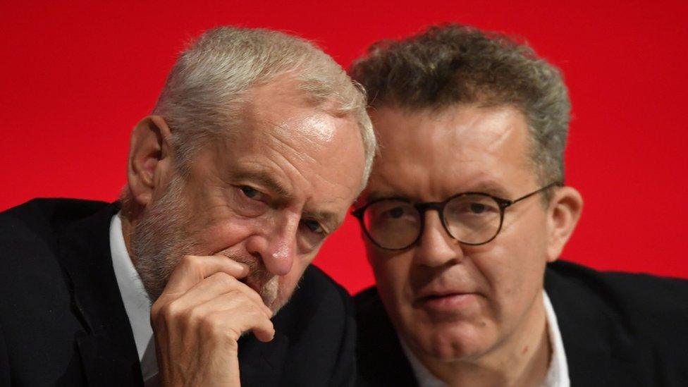 Jeremy Corbyn and Tom Watson at Labour's 2018 conference