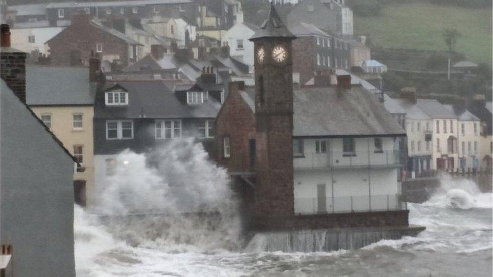 Cornwall takes a battering by Storm Callum