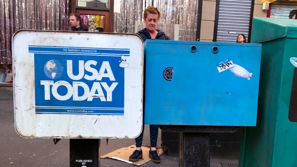 USA Today news stand