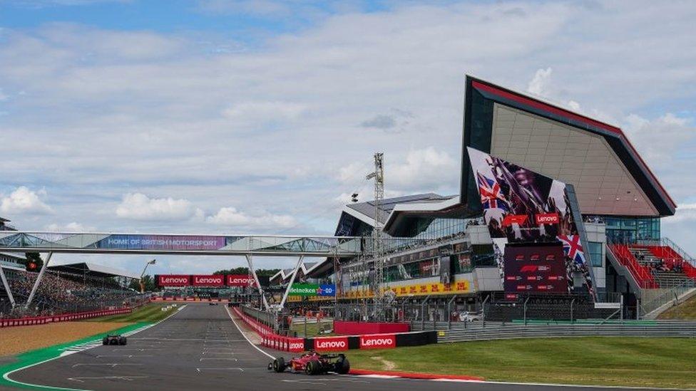 Ferrari"s Carlos Sainz during first practice ahead of the British Grand Prix 2022 at Silverstone, Towcester.